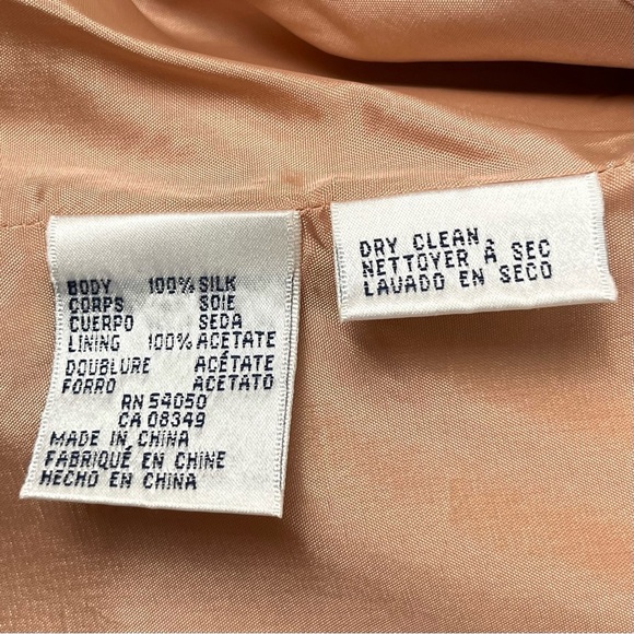 Rena Rowen 100% Silk Spring & Summer Career Long-Line Blazer Size 6 - Picture 9 of 12